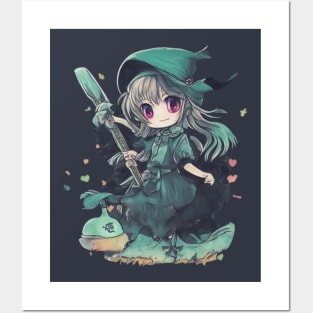 cute anime witch Posters and Art